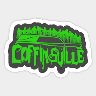 Coffinsville main logo GREEN Sticker